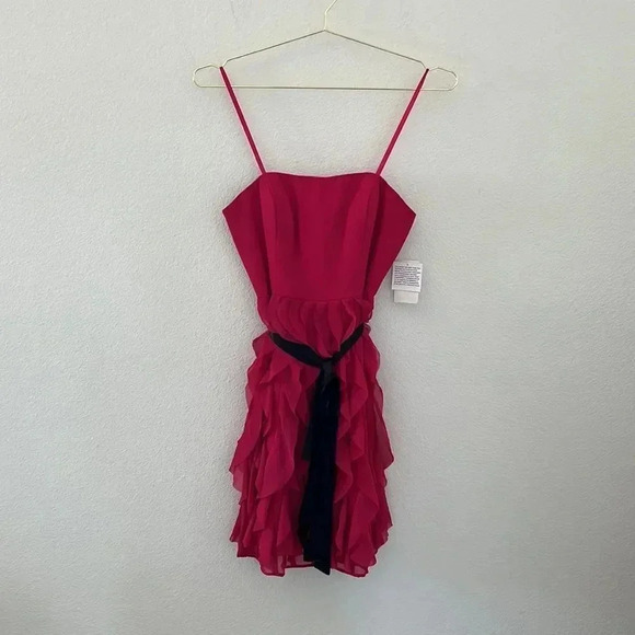 Aidan Mattox Strapless Ruffle Mini Dress - Picture 5 of 7